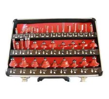 SET DI 35 PZ. FRESE PER PANTOGRAFO GAMBO 8mm KIT LEGNO CORNICI VALIGETTA