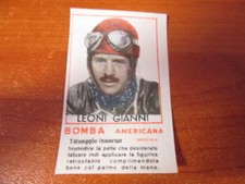 Figurina automobilismo LEONI GIANNI Ed. Bomba Americana anni '50 originale