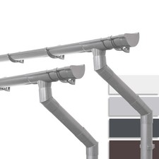 INEFA Set grondaie casetta da giardino NW 100 PVC