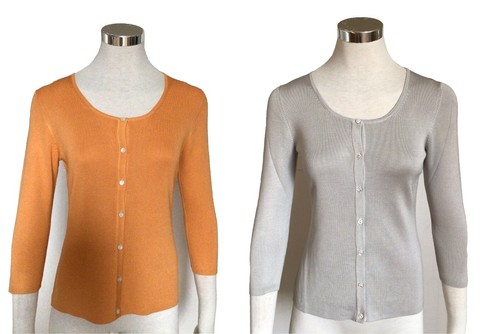 Cardigan donna girocollo pura