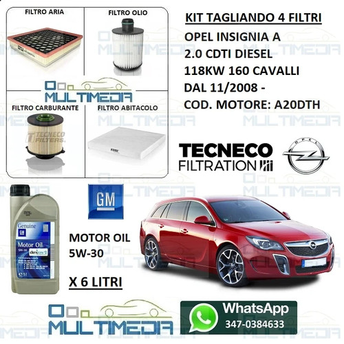 Kit tagliando filtri - 4,