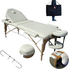 ® LETTINO MASSAGGIO PANNA 3 ZONE NUOVO MODELLO 195/225 X 70 CM + PORTAROTOLO + P