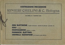 Catalogo Pubblic. RINIERI CHELINI & C. Bologna. Meccanica. Pag. 22. Cm. 24,5x17