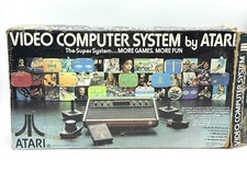 1978# Atari VCS 2600 Woody console wood joystick & paddle   Pal boxed RARE! #FP