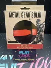 METAL GEAR SOLID SOTTOBICCHIERI SET 4 COASTER LIMITED NUOVO FANATTIK SIGILLATO