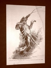 Carnevale di Napoli nel 1876 Costume di aragosta nel Carro della Sirena Campania