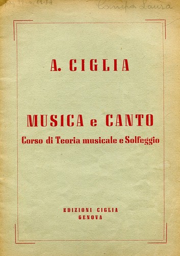 Ciglia musica e canto - a.,