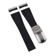 22mm Black FKM Rubber Watch