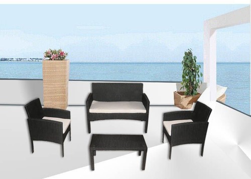 Divano rattan nero - divano,