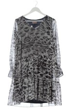 CARTOON Abito a maniche lunghe Donna Abito Taglia IT 40 grigio chiaro-nero