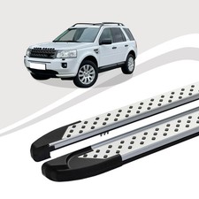 Pedane Adatto A per Land Rover Freelander Anno 10 / 2006-10/2014 Soma Argento