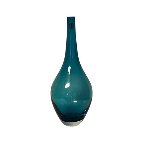Vaso vetro teal - vaso, 12"