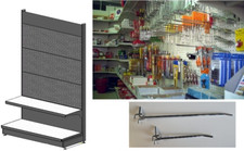 Scaffali H 200 cm Schienale Forato 20 ganci Italfrom Negozio Supermercato