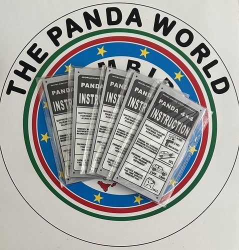 Fiat panda4x4 targhetta - panda4x4,