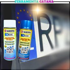 vernice spray per targa auto moto bomboletta ritocco blu bianca tuning macota