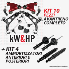 KIT BRACCI ANTERIORI SUPERIORI RINFORZATI+4 AMMORTIZZATORI ALFA ROMEO 147 156 GT