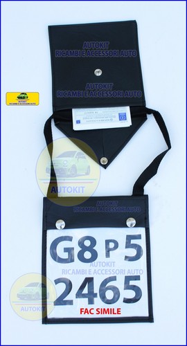 Porta targa prova astuccio - targa,