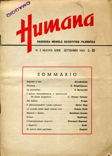 Humana settembre 1945 - n°,