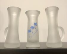 SET 3 BICCHIERI IN VETRO SHOT VINTAGE VODKA GLACIALE KEGLEVICH ANNI '80