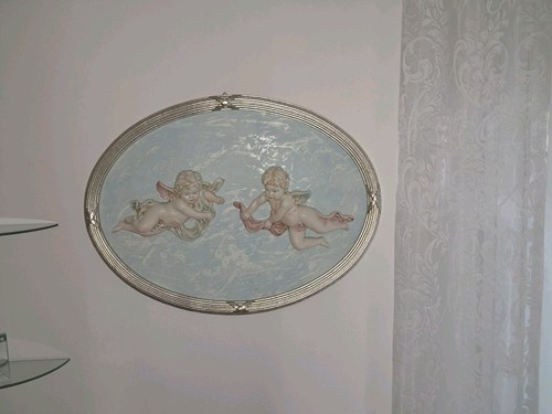 Quadro artigianale amorini - artigianale, 3d