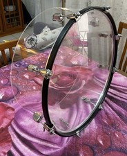 Batteria Acustica Concert-Cassa 22”x 9” Artigianale In acrilico Trasparente