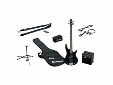 Ibanez IJSR190 BK Jumpstart Kit Basso elettrico black con amplificatore 10W e...