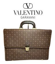 Valentino Garavani 24 Ore  Brown Rare Monogram EXCELENT Condition Vintage