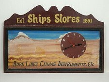 QUADRO con OROLOGIO EST SHIPS