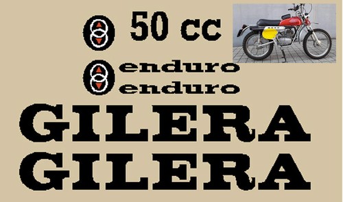 Gilera enduro serie adesivi - gilera,