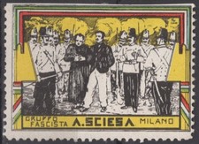 ER7653 Erinnofili Propaganda: Gruppi Rionali Fascisti - A.Sciesa - Non comune