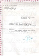 E7832 DOCUMENTO STORICO 1982 COMO LAGO PIANELLO LARIO RACCOLTA BARCA LARIANA
