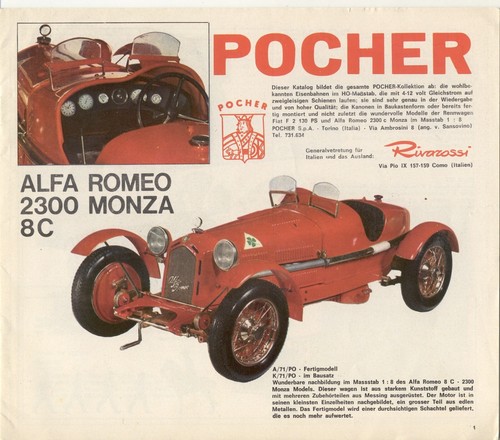 Catalogo pocher 1970 - pocher,