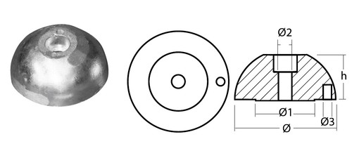 Anodo ogiva per - anodo,
