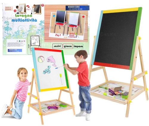 Lavagna per bambini legno - lavagna,