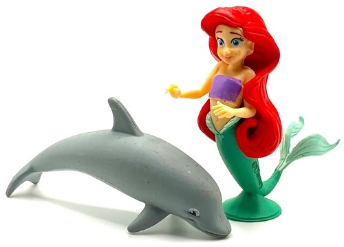 Ariel dolphin set figure - set,