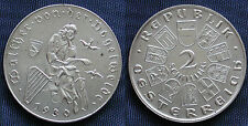 MONETA COIN AUSTRIA REPUBLIK ÖSTERREICH 2 SCHILLING 1930 ARGENTO SILVER SILBER 