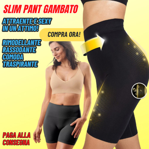 Slim pant gambato pantaloncini - slim,