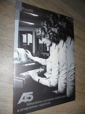 Brochure / Depliant OLIVETTI A5 fatturatrice contabile elettronica a ... - 1975