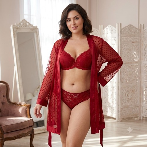 Sexy set lingerie rosso - sexy,