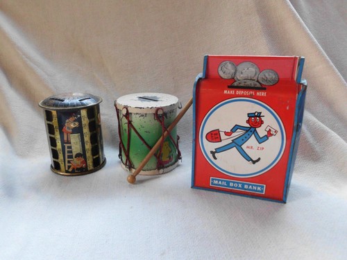 Vintage american tin money - vintage,