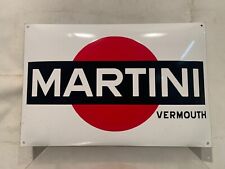 Insegna pubblicitaria smaltata e bombata MARTINI VERMOUTH