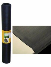 LASTRA TAPPETINO GOMMA NERA MILLERIGHE ANTISCIVOLO ROTOLO 50cm x 1,5mt 