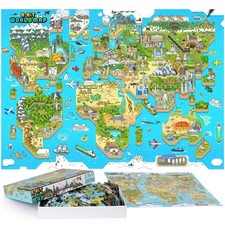 Puzzle Mappamondo Bambini 180