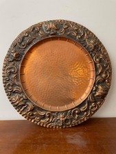 Piatto da parete in rame o