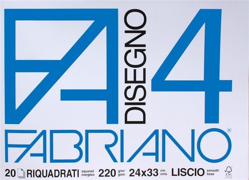 Fabriano riquadrato liscio - fabriano,