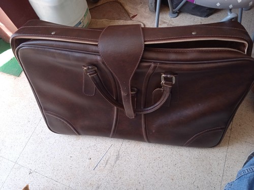 Valigia pelle vintage - pelle,
