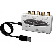BEHRINGER UFO202 U-PHONO INTERFACCIA AUDIO 48 KHZ USB + SOFTWARE + PREAMPLIFICAT
