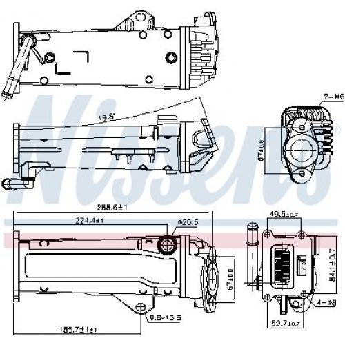 Radiatore ricircolo gas - radiatore,, di