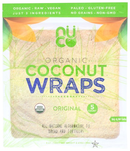 Nuco organic coconut - organic, wraps