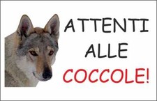 CARTELLO SEGNALETICO - LUPO